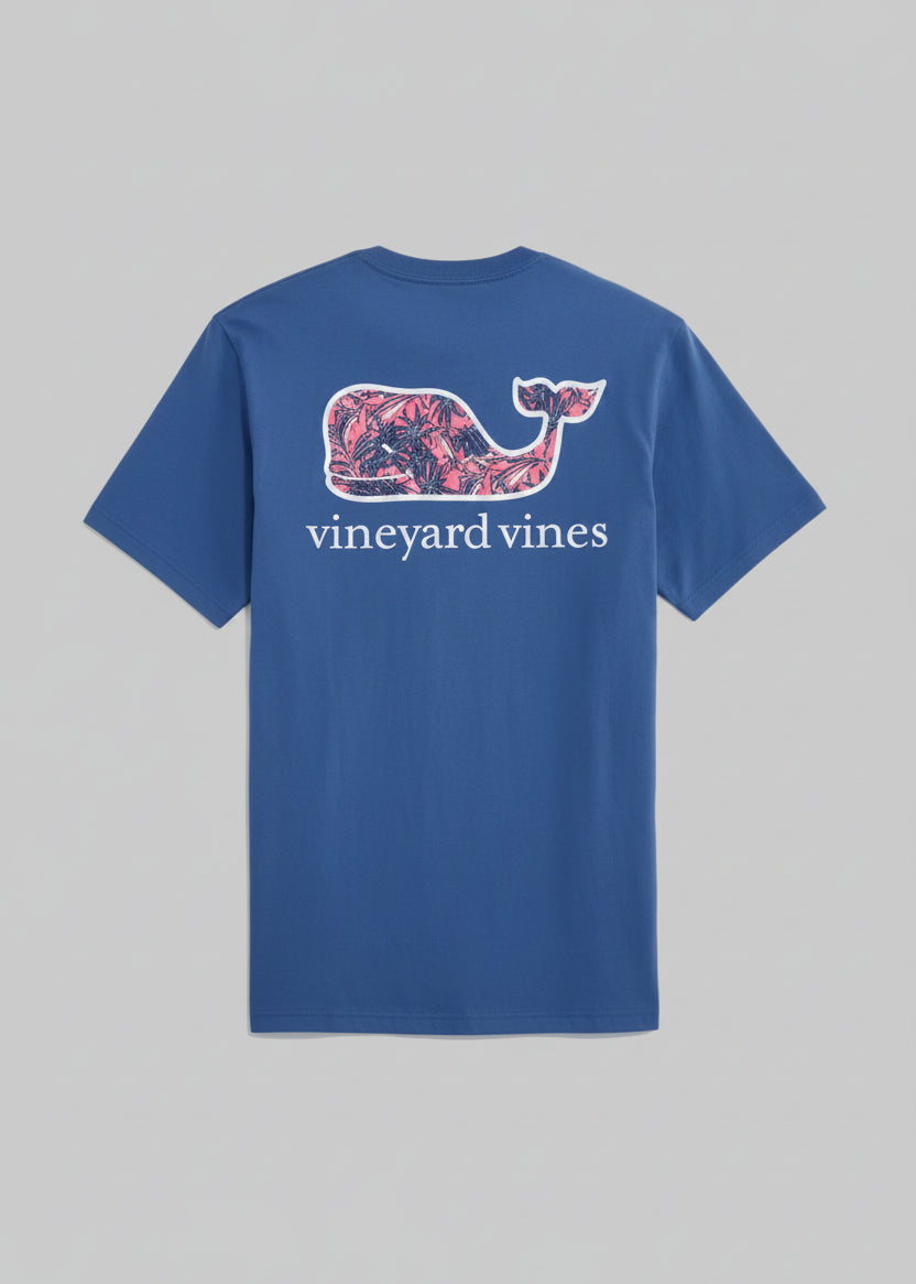 Playera Vineyard Vines | Logo Rosa Difuminado