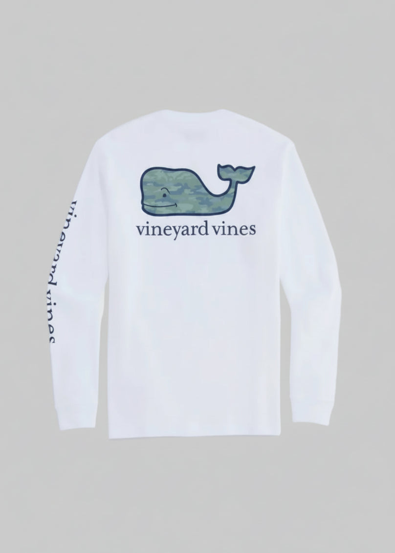 Playera Vineyard Vines | Logo Azul Difuminado