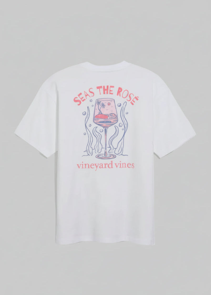 Playera Vineyard Vines | Logo Copa Rosa