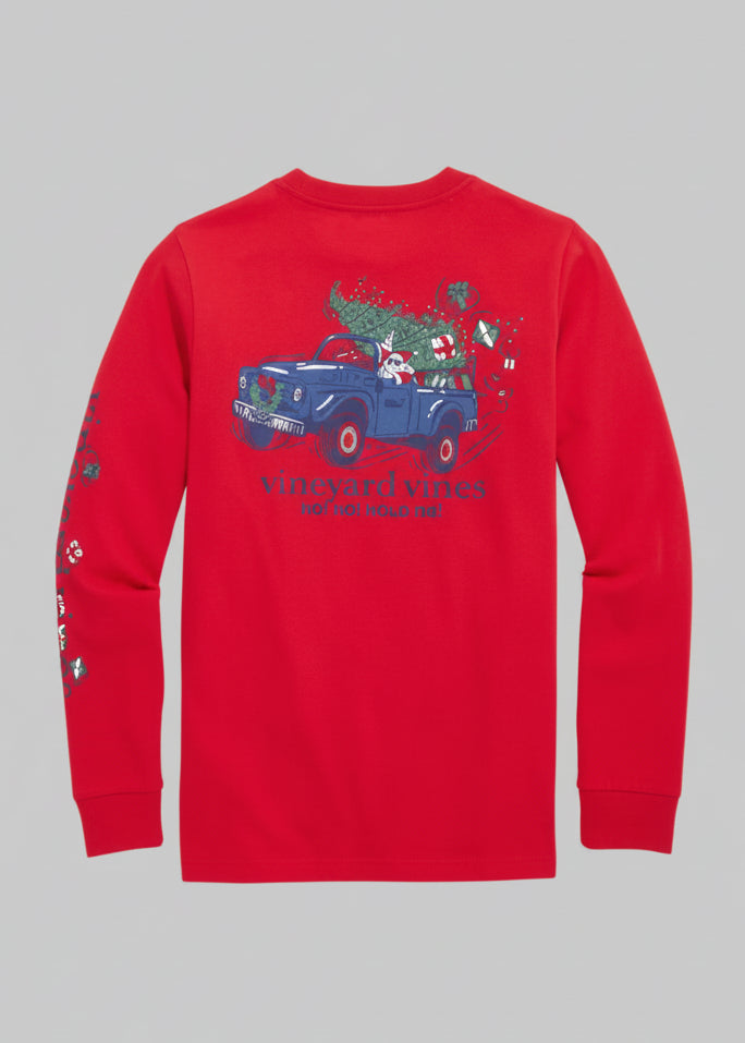 Playera Vineyard Vines | Logo Navidad Roja
