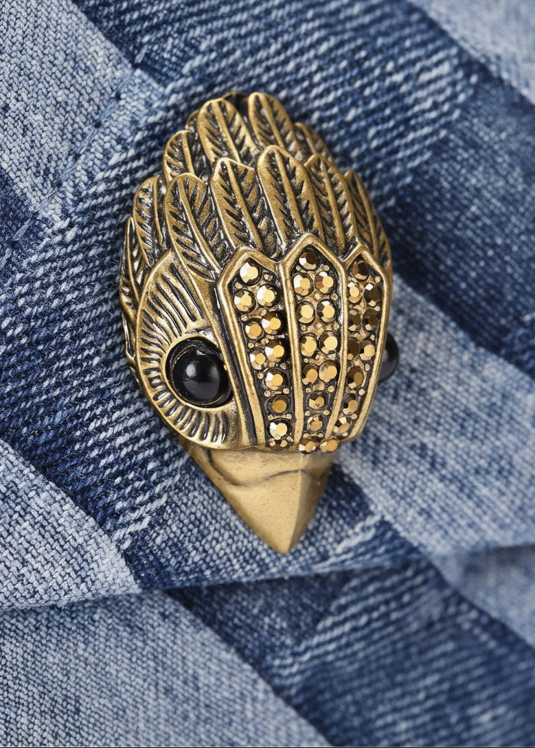 Bolsa Kurt Geiger | Eagle Embellished Denim