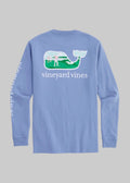 Playera Vineyard Vines | Camo Whale Celeste