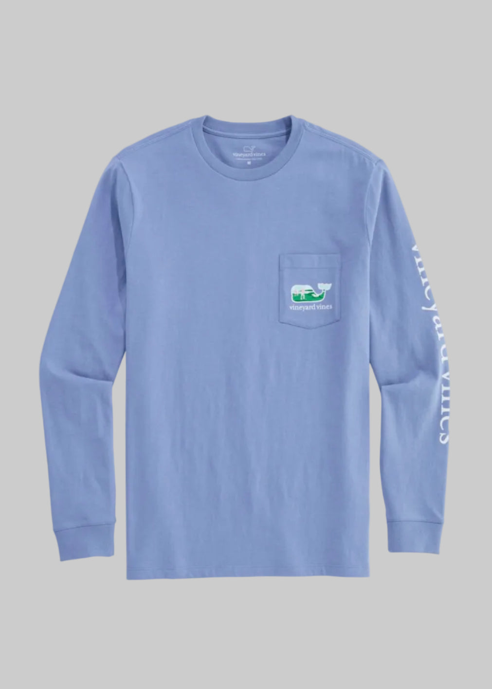 Playera Vineyard Vines | Camo Whale Celeste