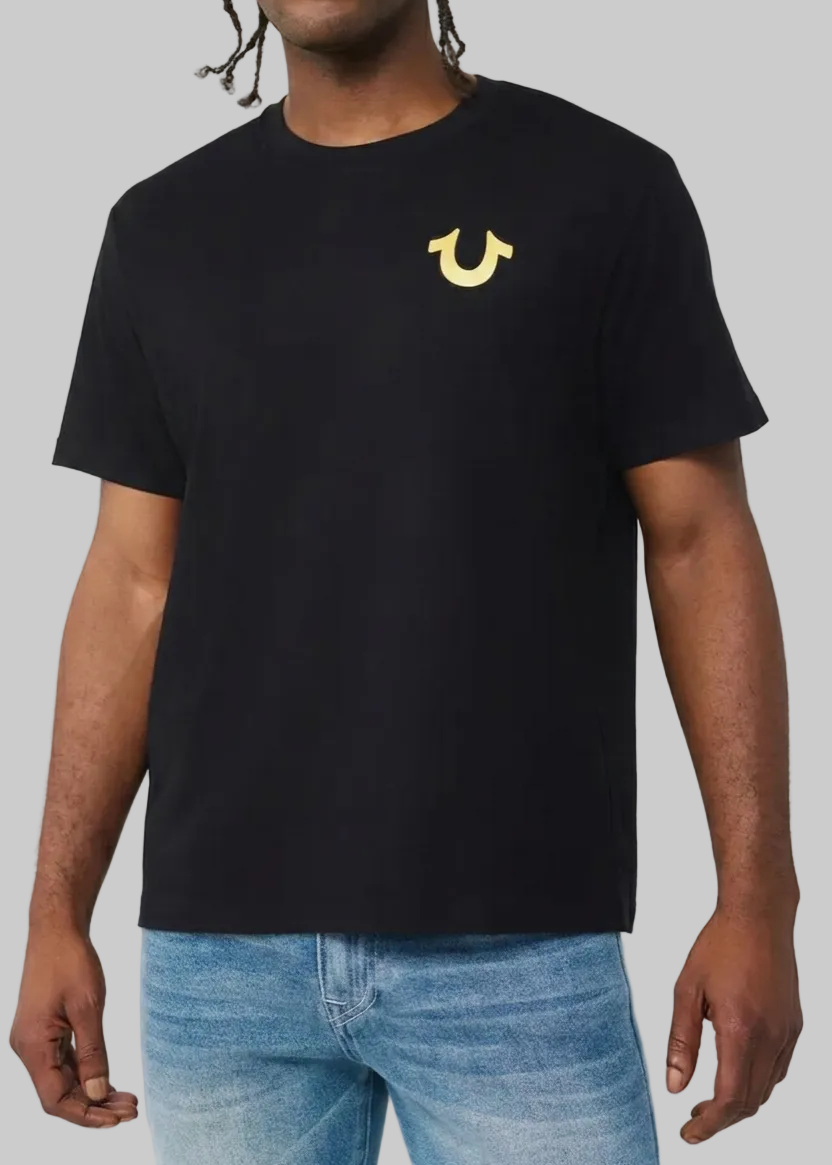 Playera True Religion - Negra | Buddha Dorado