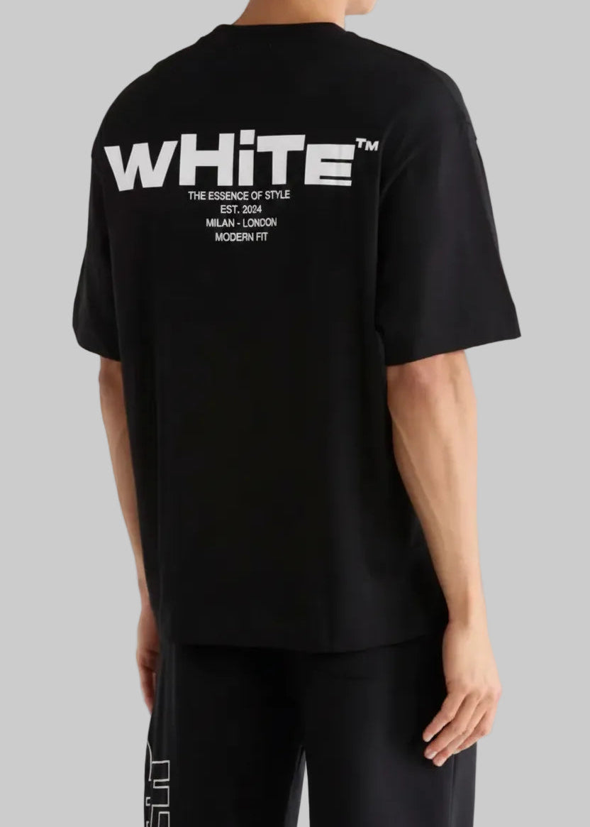 Playera Off-White - Negra | Logo en Espalda